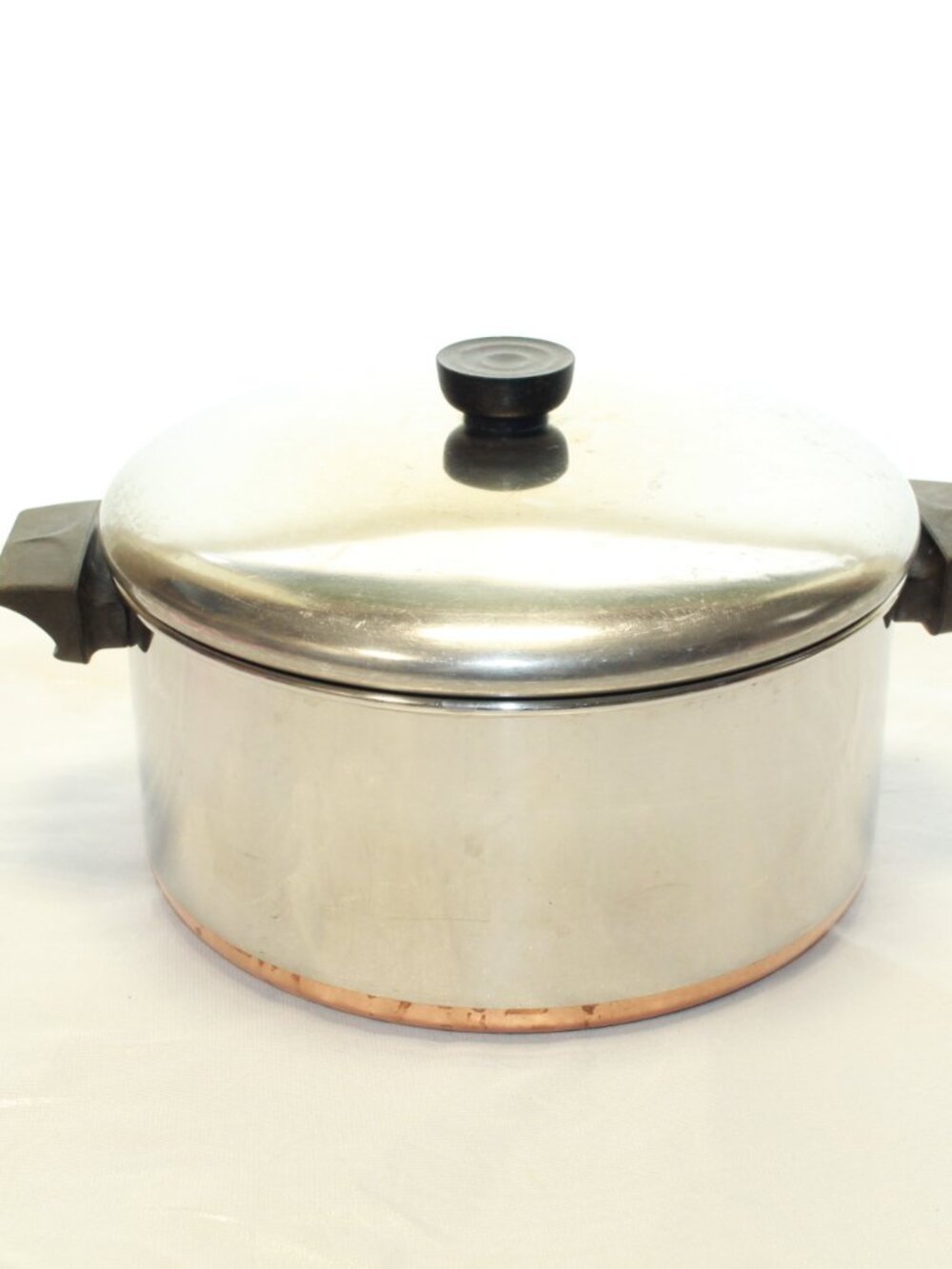 Revere Ware 1801 6 QT Copper Bottom Stock Pot With Lid - Clinton, ILL. USA